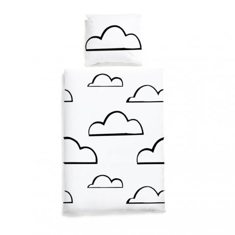 clouds bedding whte pocket