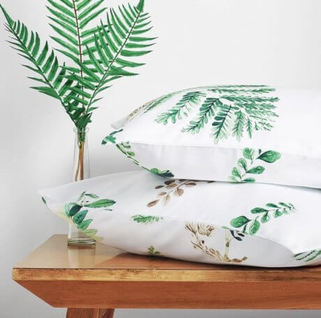 bedding fern white pocket