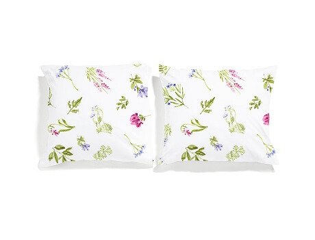 meadow pillowcases set white pocket