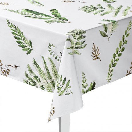 fern tablecloth white pocket