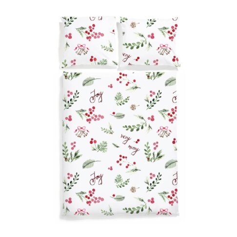 posciel świąteczna white pocket very merry