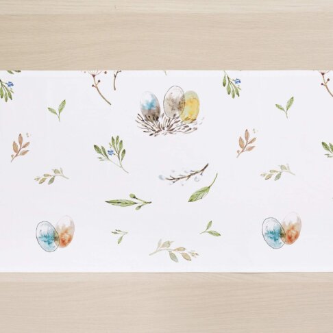 table runner white pocket