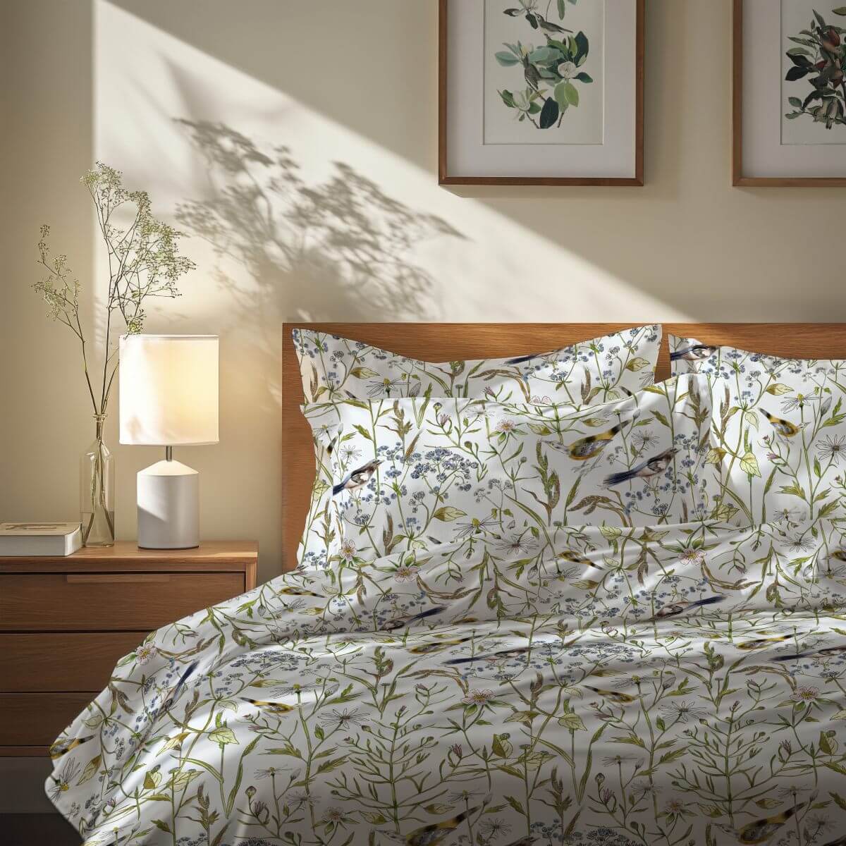 pościel w ptaszki ptasie radio white pocket