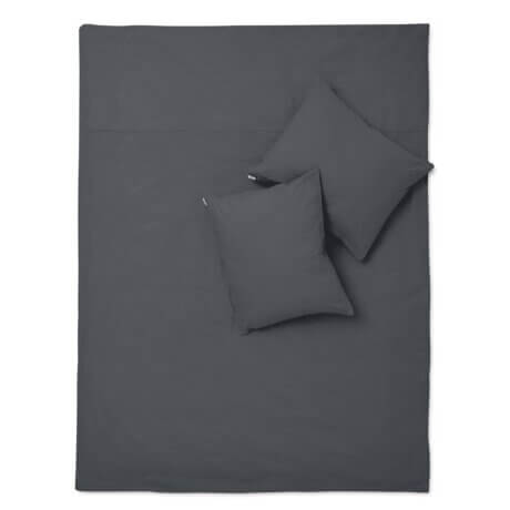 Basic bedding set graphite white pocket