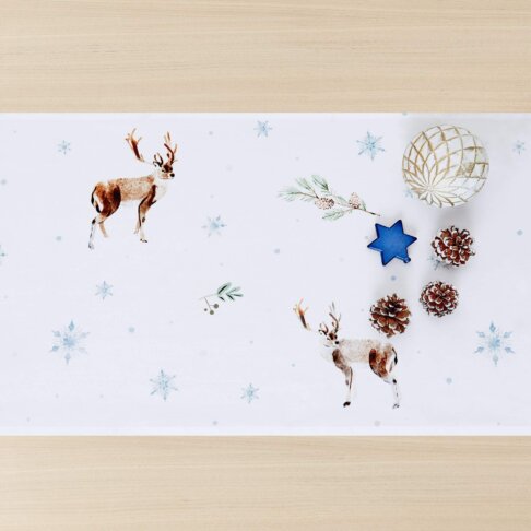 table runner white pocket