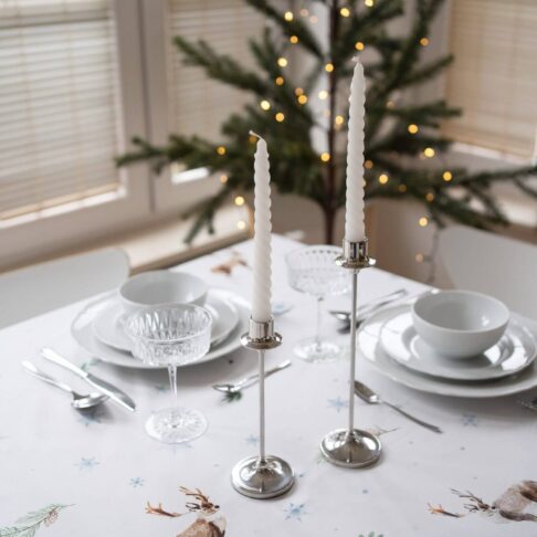 obrus świateczny renifery white pocket