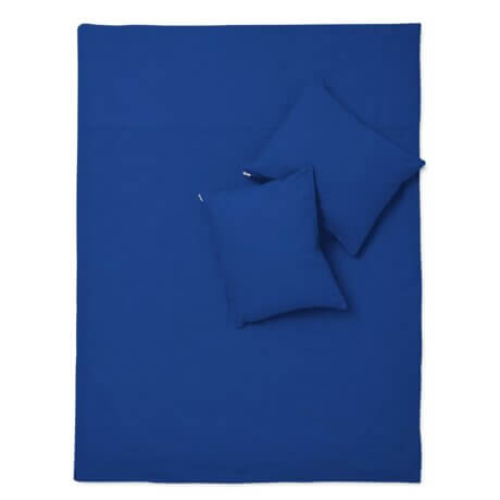 Basic bedding set cobalt white pocket