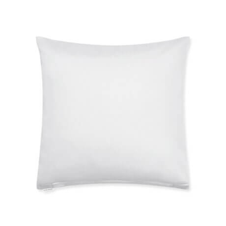 Sateen cotton pillowcase pure white