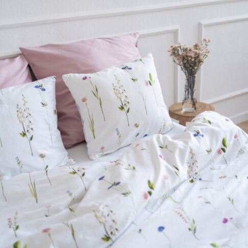 biala posciel w chabry white pocket