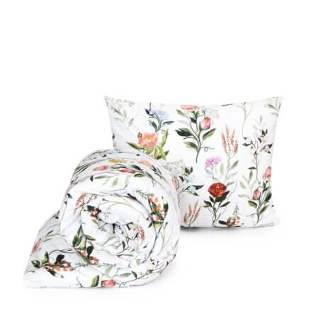 floral bedding white pocket