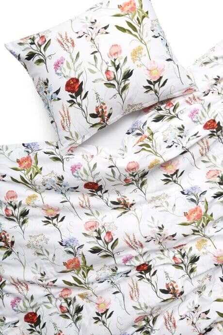 floral bedding white pocket