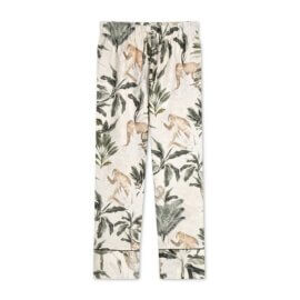 Jungle pyjama bottoms white pocket