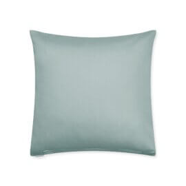 cotton sateen pillowcase sage mint green white pocket