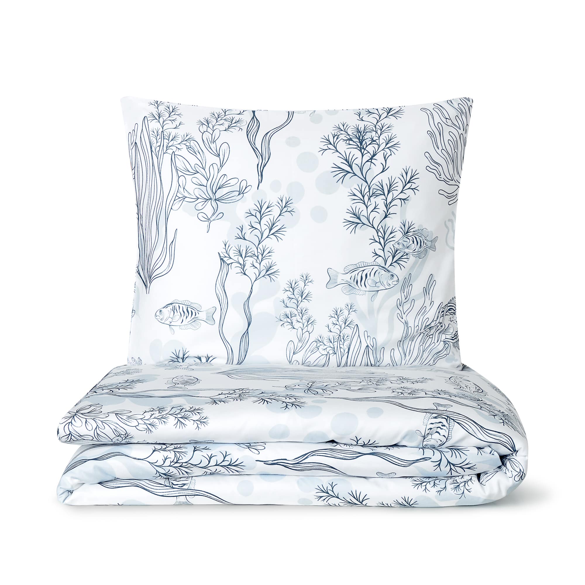 pościel podwodny swiat posciel w rybki white pocket