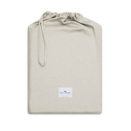bag linen beżowy white pocket
