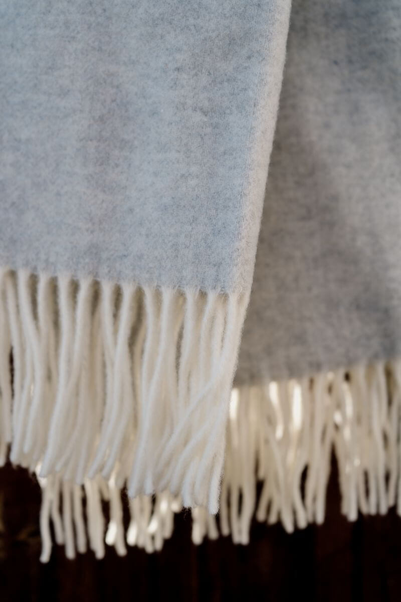 koc szary welna merino i kaszmir