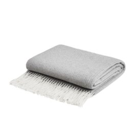 merino wool and cashmere blanket white pocket