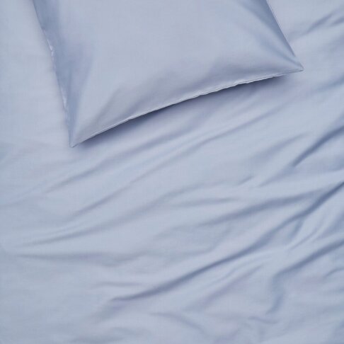 pościel błękitna white pocket pościel z satyny