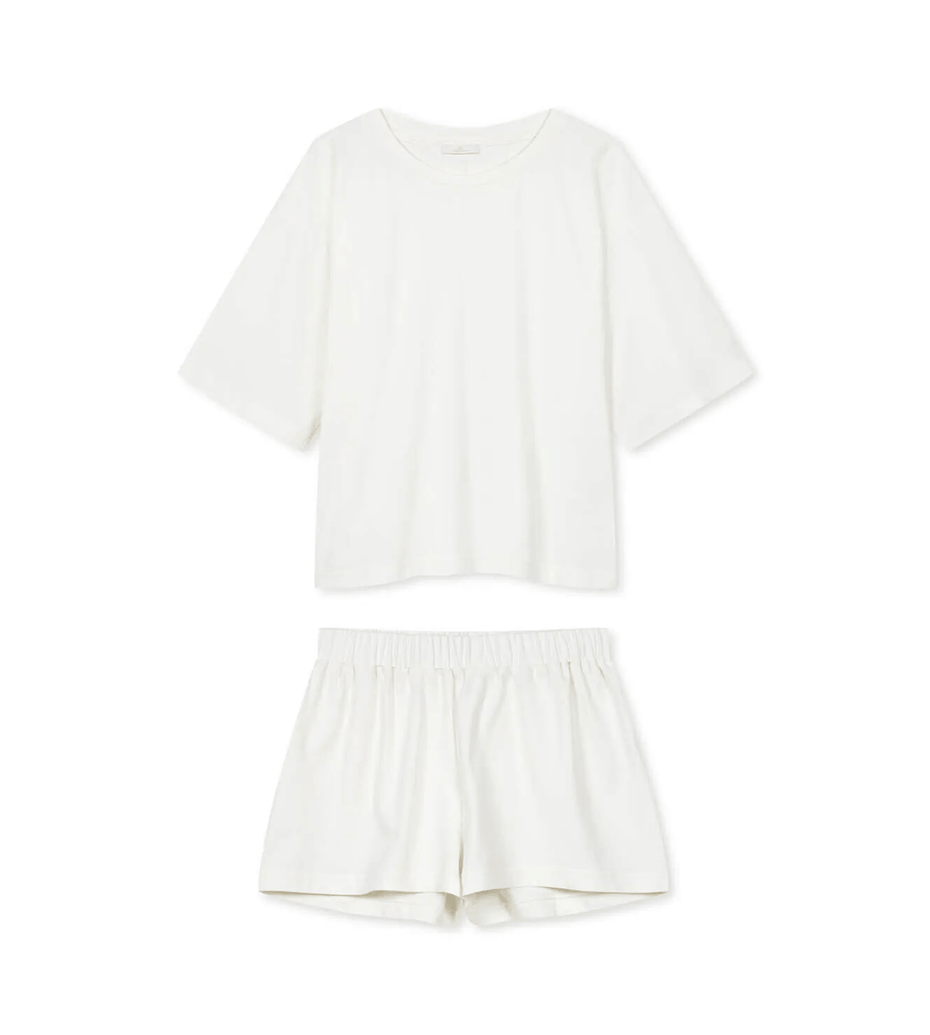 Piżama krótka day&night kremowa