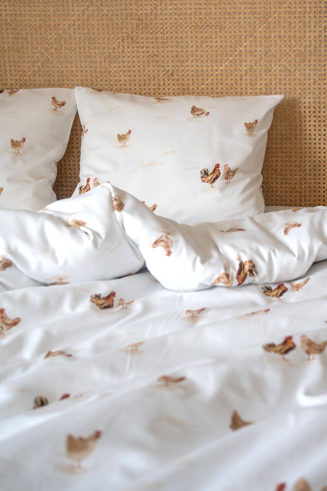 posciel w kury white pocket