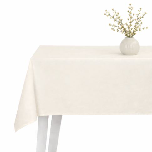 obrus kremowy ecru white pocket