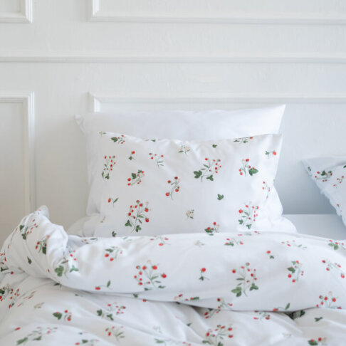 posciel w poziomki white pocket