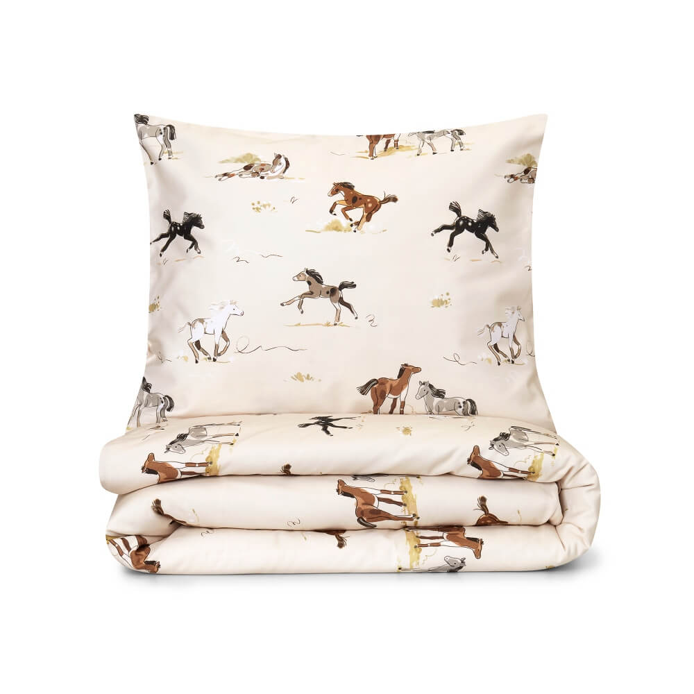 pościel w konie white pocket