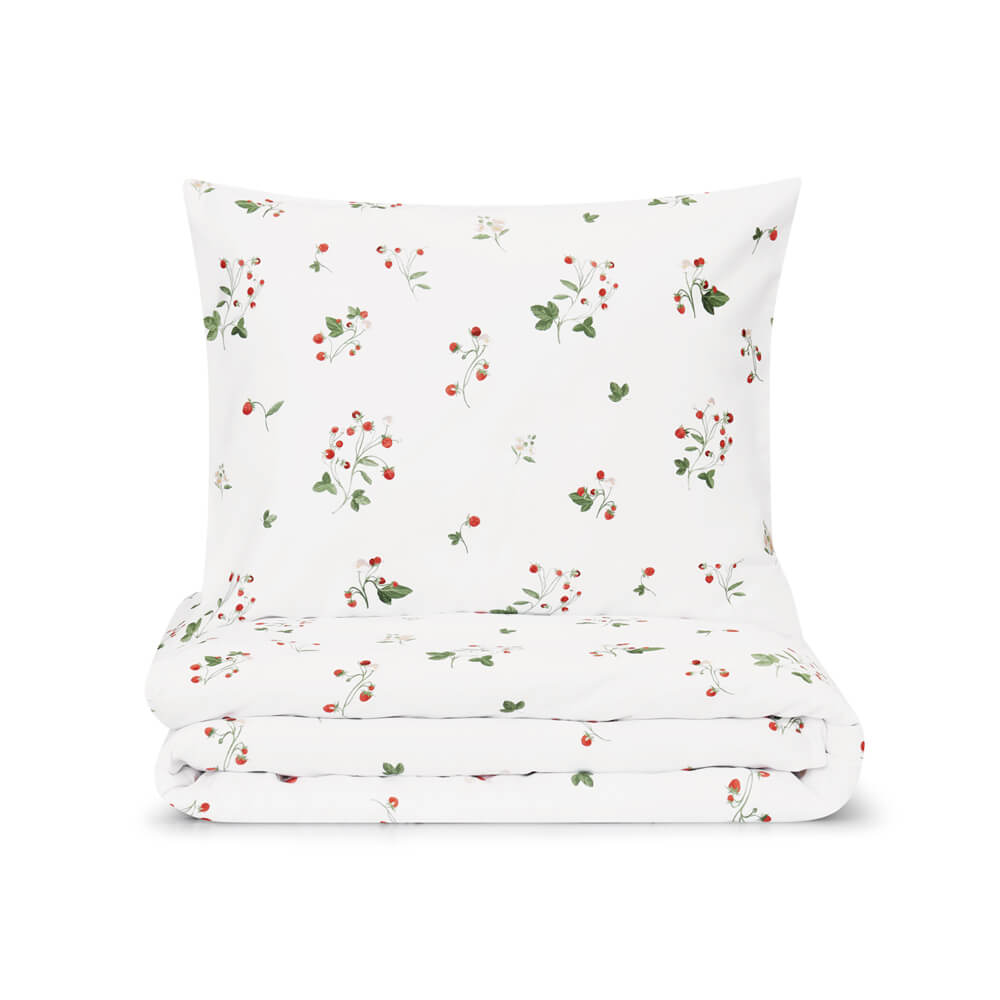 pościel w poziomki white pocket