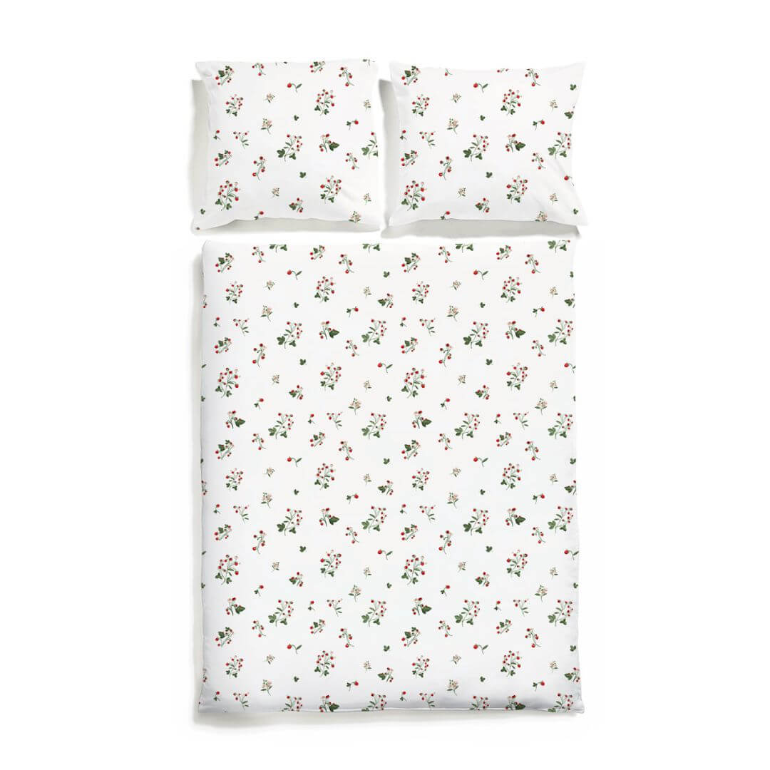 posciel w poziomki white pocket
