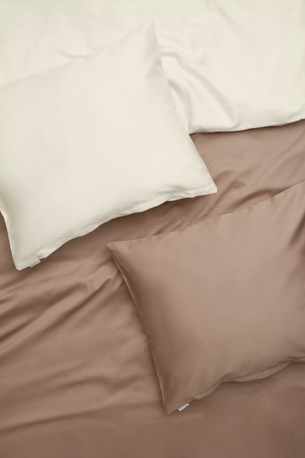 posciel brazowa i ecru white pocket