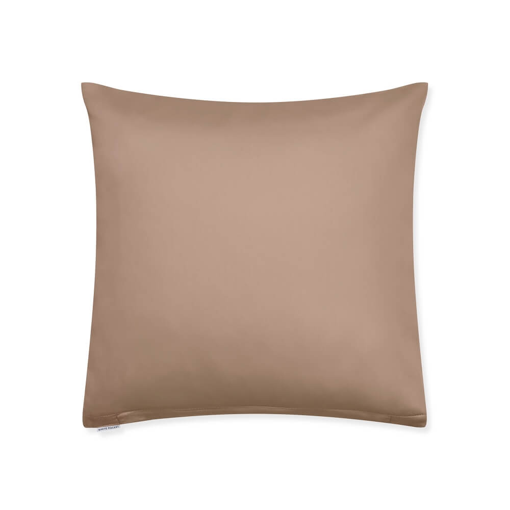 poszewka satynowa mocha brazowa