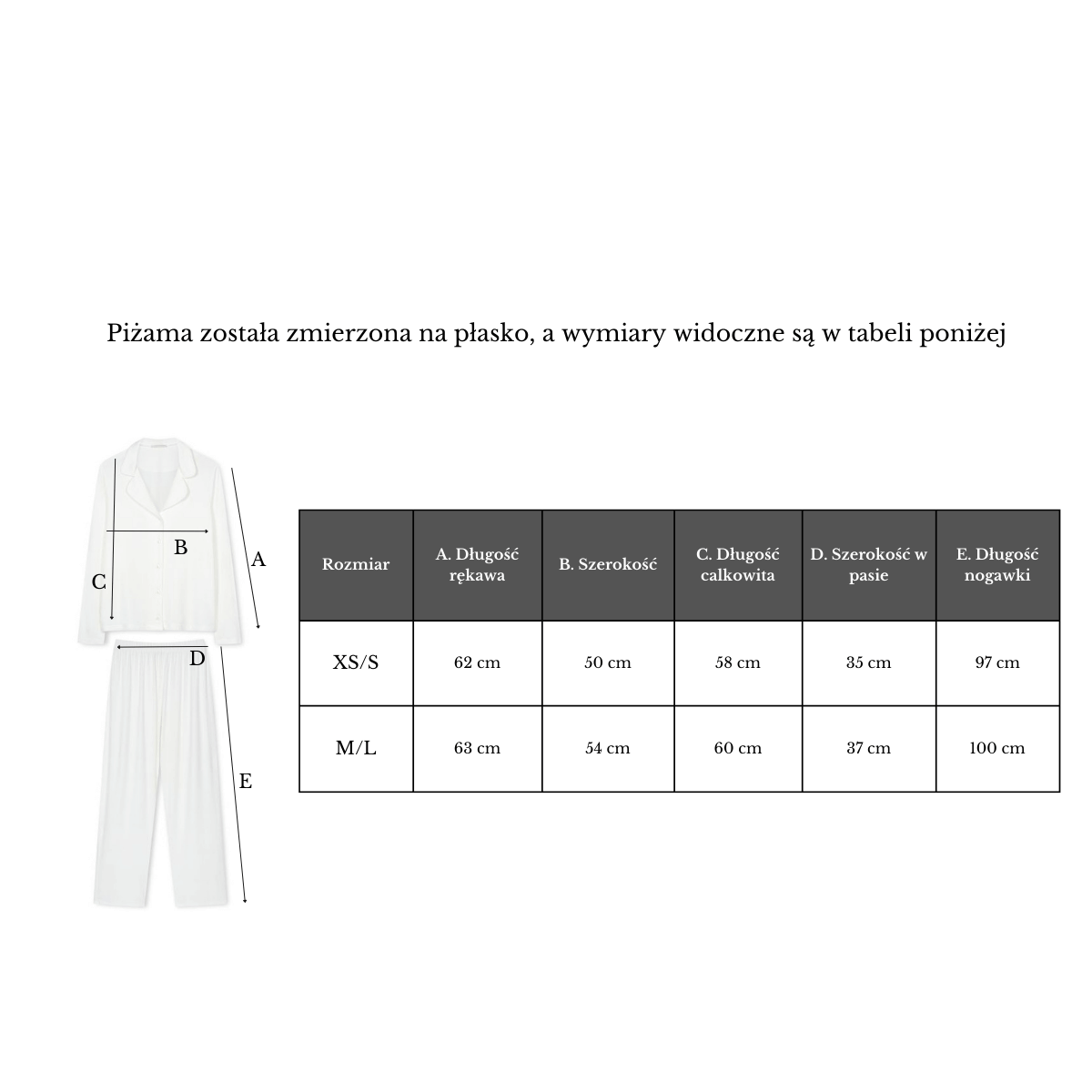 Piżama z wiskozy czarna - obrazek 5