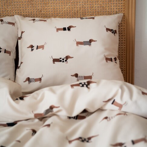 pościel w jamniki white pocket