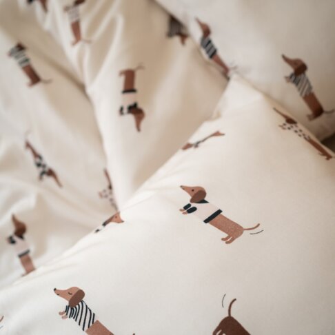 pościel w jamniki white pocket